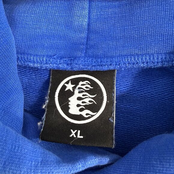 Hellstar Blue Pullover Hoodie Adult Size XL - Picture 3 of 12